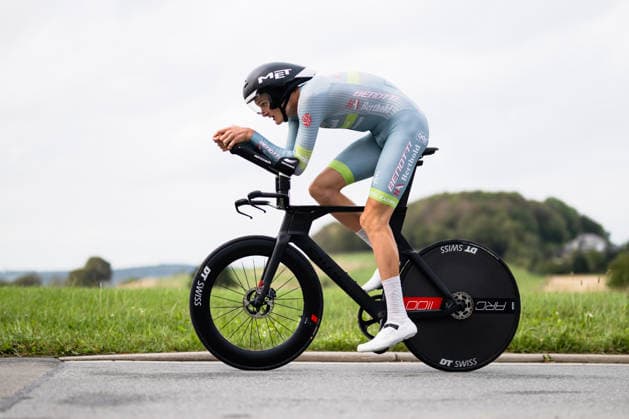 Cycling, Stage 1 of the Sauerland Tour, 13.5-km individual time trial, September 4, 2026, Tim Gloßner (GER), Benotti Berthold, Brilon, North Rhine-Westphalia, Germany Copyright: xMarcelxHilgerx