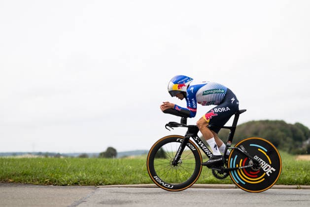 Cycling, Stage 1 of the Sauerland Tour, 13.5-km individual time trial, September 4, 2026, Ben Zwiehoff (GER), Red Bull BORA hansgrohe, Brilon, North Rhine-Westphalia, Germany Copyright: xMarcelxHilgerx