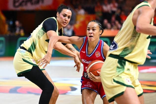 Australia v Puerto Rico - FIBA Women s Basketball World Cup 2026 BERLIN, GERMANY - SEPTEMBER 04 : San Antonio Trinity point guard of Puerto Rico during the FIBA Women s Basketball World Cup group C phase match between Australia and Puerto Rico in Berlin on September 4, 2026 in Berlin, Germany, 04 09 2026 Berlin Germany  Copyright: xVincentxKalutx