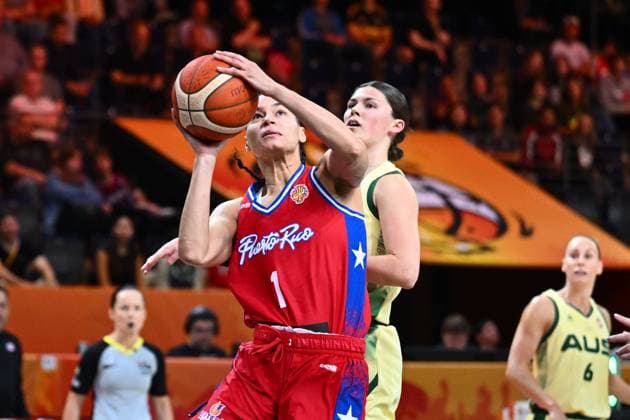Australia v Puerto Rico - FIBA Women s Basketball World Cup 2026 BERLIN, GERMANY - SEPTEMBER 04 : Melendez Tayra forward of Puerto Rico during the FIBA Women s Basketball World Cup group C phase match between Australia and Puerto Rico in Berlin on September 4, 2026 in Berlin, Germany, 04 09 2026 Berlin Germany  Copyright: xVincentxKalutx