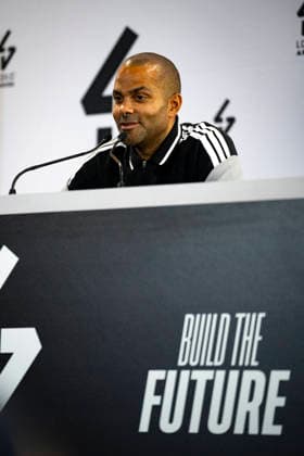 BASKETBALL : Tony Parker - LDCL ASVEL- Lyon (France) - 04 09 2026 Tony Parker en confÃ rence de presse Ã la Tony Parker Academy Ã Lyon le 04 09 2026. Photo Sandrine Thesillat PsNewZ  Copyright: xSandrinexThesillatx