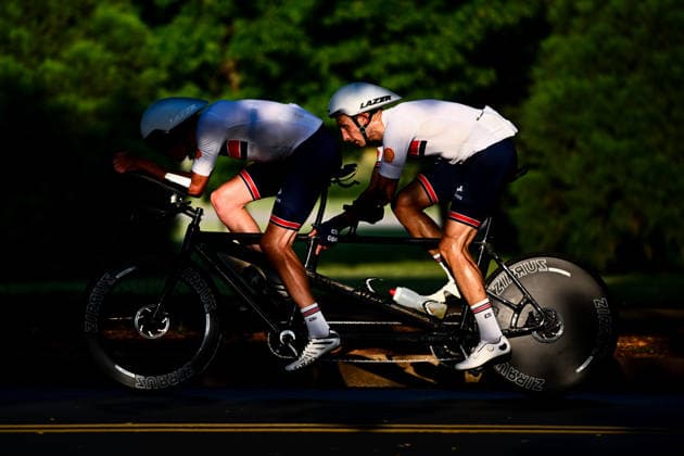 2026 UCI Para-cycling Road World Championships Picture by Olly Hassell SWpix.com - 03 09 2026 - Cycling - 2026 UCI Para-cycling Road World Championships - Huntsville, Alabama, United States of America - Training Practise - Chris Mcdonald piloted by John Archibald (Great Britain) Copyright: x xSWpix.comx(t axPhotographyxHubxLtd)xOllyxHassell SWpix.comx SWP-3030-22044