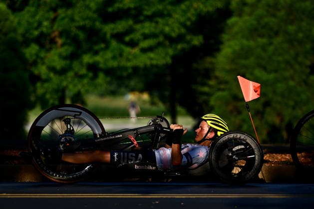 2026 UCI Para-cycling Road World Championships Picture by Olly Hassell SWpix.com - 03 09 2026 - Cycling - 2026 UCI Para-cycling Road World Championships - Huntsville, Alabama, United States of America - Training Practise - Katerina Brim (USA) Copyright: x xSWpix.comx(t axPhotographyxHubxLtd)xOllyxHassell SWpix.comx SWP-3030-22045