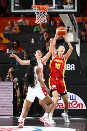 USA v China - FIBA Women s Basketball World Cup 2026 Media Activities 02 09 2026 BERLIN, GERMANY - SEPTEMBER 02 : Han Xu center of China pictured during media activities ahead of the upcoming FIBA Women s Basketball World Cup group D phase match between USA and China in Berlin on September 2, 2026 in Berlin, Germany, 02 09 2026 Berlin Germany  Copyright: xVincentxKalutx