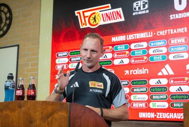 Fußball, Herren, Saison 2026 2027, 1. Bundesliga, 1. FC Union Berlin, Trainer Mauro Lustrinelli (1. FC Union Berlin), 04.09.2026, *** Soccer, Men s, 2026–2027 Season, Bundesliga 1, 1. FC Union Berlin, Coach Mauro Lustrinelli, 1. FC Union Berlin, September 4, 2026, Copyright: xMatthiasxKochx