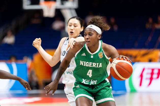 Elizabeth Balogun (Nigeria), No. 04, dribbling against Leeseul Kang (Korea), No. 03, GER, Korea vs. Nigeria, Basketball, 2026 FIBA Women’s World Cup, Group Stage, Matchday 1, September 4, 2026, GER, Korea vs. Nigeria, Basketball, FIBA Women’s World Cup 2026, Matchday 1, September 4, 2026, Berlin Copyright: xEibner-Pressefoto MaxxVincenx EP_MVN