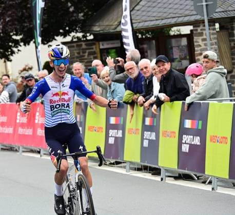 September 4, 2026 xkhx Sauerland Tour 2026 International Stage Race Stage 2 Winner: Max Bock, Red Bull Bora hansgrohe Rookies; 2nd Place: Paul Fietzke, Red Bull Bora hansgrohe Rookies; 3rd Place: Alexandre Trouvain, Development Team Picnic PostNL