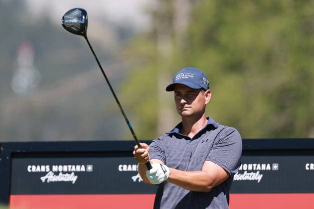 2026 Omega European Masters - DP World Tour Benjamin Rusch of Switzerland plays during the second round of the 2026 Omega European Masters at the Golf de Crans-sur-Sierre in Crans-Montana, Switzerland, on September 4, 2026. Crans-Montana Switzerland  Copyright: xRemyxGrosx originalFilename:gros-notitle260904_npvZs.jpg
