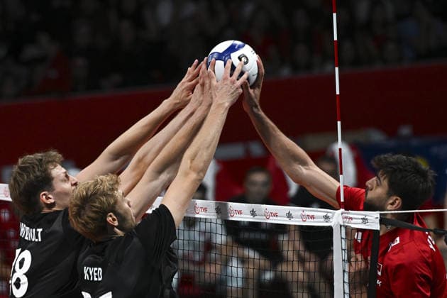 Turkiye v Denmark - CEV EuroVolley 2026 Men Friendly Match ANKARA, TURKIYE - SEPTEMBER 4: Mads Kyed (21) of Denmark in action during a friendly match ahead of the 2026 CEV Men s European Volleyball Championship between Turkiye and Denmark at Baskent Volleyball Hall in Ankara, Turkiye, on September 4, 2026. Ismail Kaplan Anadolu Ankara Turkey. Editorial use only. Please get in touch for any other usage.  Copyright: x2026xAnadoluxIsmailxKaplanx
