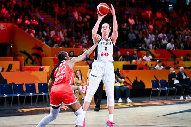 Belgium v Turkey - FIBA Women s Basketball World Cup 2026 BERLIN, GERMANY - SEPTEMBER 04 : Meesseman Emma power forward of Belgium in action during the FIBA Women s Basketball World Cup group C phase match between Belgium and Turkey in Berlin on September 4, 2026 in Berlin, Germany, 04 09 2026 Berlin Germany  Copyright: xVincentxKalutx