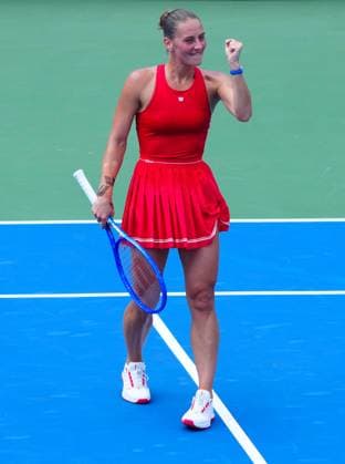 Marta Kostyuk celebrates her third round win over Ekaterina Alexandrova 2026 US Open, Day Six, USTA Billie Jean King National Tennis Center, New York, USA - 04 Sep 2026New York USTA Billie Jean King National T New York (NY) United States of America EDITORIAL USE ONLY No use with unauthorised audio, video, data, fixture lists, club league logos or live services. Online in-match use limited to 120 images, no video emulation. No use in betting, games or single club league player publications.  Copyright: xJavierxGarcia Shutterstockx 17133421y