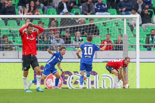 04.09.2026, xtgx, Fussball - 2.Bundesliga Hannover 96 - Karlsruher SC emspor, v.l. Tor zum 1:1 durch Shio Fukuda (Karlsruhe, 13) (DFL DFB REGULATIONS PROHIBIT ANY USE OF PHOTOGRAPHS as IMAGE SEQUENCES and or QUASI-VIDEO) Hannover *** September 4, 2026, xtgx, Soccer 2. Bundesliga Hannover 96 vs. Karlsruher SC emspor, from left: Shio Fukuda scores the 1-1 goal for Karlsruhe, 13 DFL DFB REGULATIONS PROHIBIT ANY USE OF PHOTOGRAPHS as IMAGE SEQUENCES and or QUASI-VIDEO Hannover