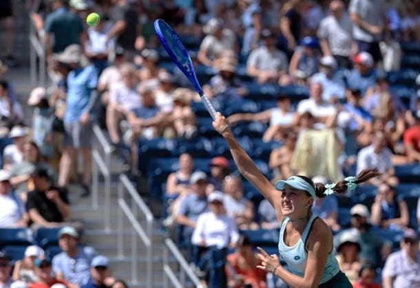 US Open tennis tournament - Day 6 Kamilla Rakhimova of Uzbekistan in action against Aryna Sabalenka of Belarus during the Women s Singles round 3 of the US Open Tennis Championship at the USTA Billie Jean King National Tennis Center in Flushing Meadows, New York, USA, 04 September 2026. The 2026 US Open tournament runs from 23 August through 13 September. FLUSHING MEADOWS NEW YORK United States  Copyright: xCRISTOBALxHERRERA-ULASHKEVICHx
