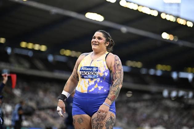 United States s Chase Jackson pictured in action during the shot put event at the 50th edition of the Memorial Van Damme Diamond League athletics event in Brussels, Friday 4 September 2026. JASPERxJACOBS  x185249690x