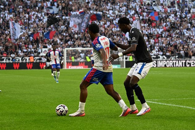 Football : Olympique Lyonnais v Auxerre - French ligue 1- 04 09 2026 Lois OPENDA of Lyon during the French ligue 1 match between Olympique Lyonnais and Auxerre at Groupama Stadium Decines Charpieu Lyon on September 04, 2026 , France LYONFrance  Copyright: xMouradxAllilix