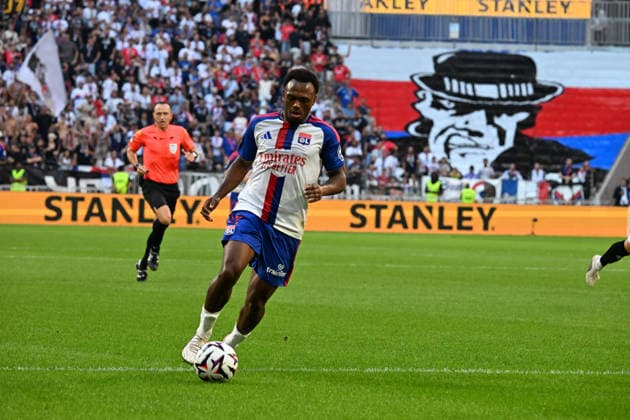 Football : Olympique Lyonnais v Auxerre - French ligue 1- 04 09 2026 Lois OPENDA of Lyon during the French ligue 1 match between Olympique Lyonnais and Auxerre at Groupama Stadium Decines Charpieu Lyon on September 04, 2026 , France LYONFrance  Copyright: xMouradxAllilix