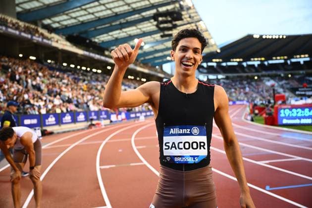 Memorial Van Damme 2025 - Wanda Diamond League - day 1 BRUSSELS, BELGIUM - SEPTEMBER 04 : Sacoor Jonathan (BEL) in action during day 1 of the 50th edition of the 2026 IAAF Wanda Diamond League Allianz Memorial Van Damme athletics meeting in the King Baudouin Stadium in on September 4, 2026 in Brussels, Belgium, 04 09 2026 Brussels Belgium  Copyright: xGvgx