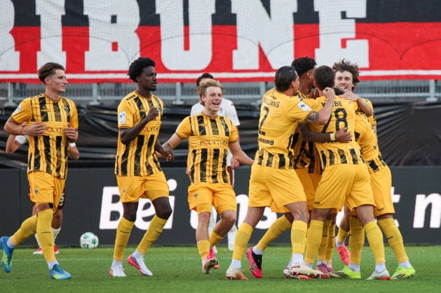 Aachen celebrates after Lukas Scepanik (Alemannia Aachen, No. 7) scores the 0-1 goal in the match between FC Ingolstadt 04 and Alemannia Aachen on September 4, 2026, DFB regulations prohibit any use of photographs as image sequences and or quasi-video. GER, Soccer, 3. Liga, Matchday 4, FC Ingolstadt 04 vs. Alemannia Aachen, September 4, 2026, Audi Sportpark Ingolstadt Copyright: xEibner-Pressefoto OliverxSTRISCHx EP-OSH