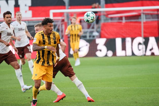 Joel da Silva Kiala of Alemannia Aachen, No. 37, during the match between FC Ingolstadt 04 and Alemannia Aachen on September 4, 2026, DFB regulations prohibit any use of photographs as image sequences and or quasi-video. GER, Soccer, 3. Liga, Matchday 4, FC Ingolstadt 04 vs. Alemannia Aachen, September 4, 2026, Audi Sportpark Ingolstadt Copyright: xEibner-Pressefoto OliverxSTRISCHx EP-OSH