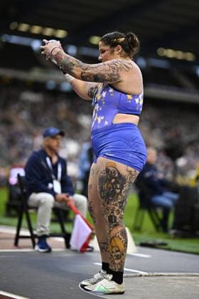 United States s Chase Jackson pictured during the shot put event at the 50th edition of the Memorial Van Damme Diamond League athletics event in Brussels, Friday 4 September 2026. JASPERxJACOBS  x185252450x