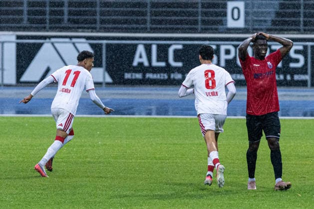 Regionalliga West 26 27 Bonner SC 1 FC Cologne U23 04 09 2026 1 FC Cologne U23 celebrates the goal, 0–1 by Niklas Kossi Henriksen Yacobi 1 FC Cologne U23, 11 Regionalliga West 26 27 Bonner SC 1 FC Köln U23 Sportpark Nord, Bonn 04 09 2026 Copyright: xBEAUTIFULxSPORTS Buriakovx