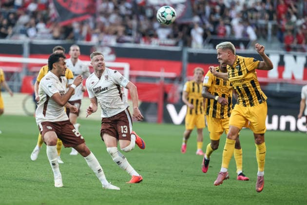 3rd Division: FC Ingolstadt 04 vs. Alemannia Aachen – Lukas Scepanik 7 (AA), Nishan Velupilay 28 (FCI), Lars Lokotsch 13, FCI Tackle Battle for the Ball 3rd Division FC Ingolstadt 04 2026–2027 Season Alemannia Aachen