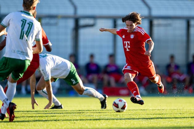 Bohdan Olychenko 8 FC Bayern Munich Amateurs, FC Bayern II vs. VfB Eichstätt, Soccer, Bavarian Regional League, Matchday 7, September 4, 2026. DFB regulations prohibit any use of photographs as image sequences and or quasi-video. Munich, Bavaria, Germany Copyright: xkolbert-press UlrichxGamelx