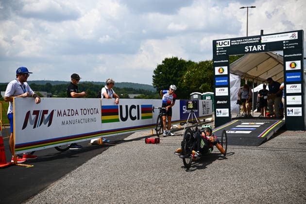 2026 UCI Para-cycling Road World Championships Picture by Olly Hassell SWpix.com - 04 09 2026 - Cycling - 2026 UCI Para-cycling Road World Championships - Huntsville, Alabama, United States of America - Men H1 Individual Time Trial (ITT) - Jozef Äaorej (Slovakia) Huntsville Cummings Research Park United States of America Copyright: x xSWpix.comx(t axPhotographyxHubxLtd)xOllyxHassell SWpix.comx SWP-3030-22120