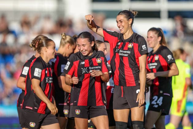 GER, Sinsheim, TSG Hoffenheim vs Bayer 04 Leverkusen, Google Pixel Frauen Bundesliga, Fussball, DFB, Spielzeit 2026 2027, Dietmar Hopp Stadion, 3. Spieltag im Bild: Loreen Bender (Bayer 04 Leverkusen Frauen 19) erzielt den Treffer zum 0:1, Tor, Jubel und Freude, Emotionen DFB DFL REGULATIONS PROHIBIT ANY USE OF PHOTOGRAPHS AS IMAGE SEQUENCES AND OR QUASI-VIDEO, 04.09.2026 *** GER, Sinsheim, TSG Hoffenheim vs. Bayer 04 Leverkusen, Google Pixel Women s Bundesliga, Soccer, DFB, 2026–2027 Season, Dietmar Hopp Stadium, Matchday 3 in pictures: Loreen Bender of Bayer 04 Leverkusen Women’s Team 19 scores the goal to make it 0–1, goal, Celebration and joy, emotions. DFB and DFL regulations prohibit any use of photographs as image sequences and or quasi-video. April 9, 2026 Copyright: HMBxMedia HendrikxHamelau