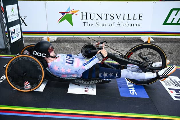 2026 UCI Para-cycling Road World Championships Picture by Olly Hassell SWpix.com - 04 09 2026 - Cycling - 2026 UCI Para-cycling Road World Championships - Huntsville, Alabama, United States of America - Men H2 Individual Time Trial (ITT) - Cody Wills (USA) Huntsville Cummings Research Park United States of America Copyright: x xSWpix.comx(t axPhotographyxHubxLtd)xOllyxHassell SWpix.comx SWP-3030-22121