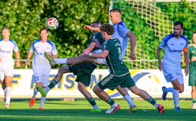 September 4, 2026 Soccer Season 2026–2027 Bavarian Regional League Matchday 7 SC Eltersdorf vs. SCE Quecken FV Illertissen xwoxzix Korbinian Stütz 4, SC Eltersdorf with Elidon Qenaj Oenaj 9, FV Illertissen FVI