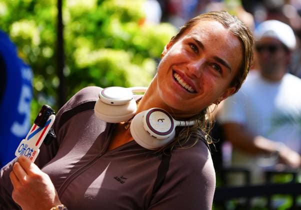 Aryna Sabalenka interviewed by Chinese digital media platform Mugi after her third round win 2026 US Open, Day Six, USTA Billie Jean King National Tennis Center, New York, USA - 04 Sep 2026New York USTA Billie Jean King National T New York (NY) United States of America EDITORIAL USE ONLY No use with unauthorised audio, video, data, fixture lists, club league logos or live services. Online in-match use limited to 120 images, no video emulation. No use in betting, games or single club league player publications.  Copyright: xJavierxGarcia Shutterstockx 17133421al