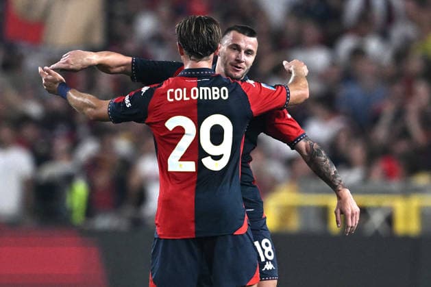 Db Genova 04 09 2026 - campionato di calcio serie A Genoa-Como foto Daniele Buffa Image nella foto: esultanza gol Milutin Osmajic 