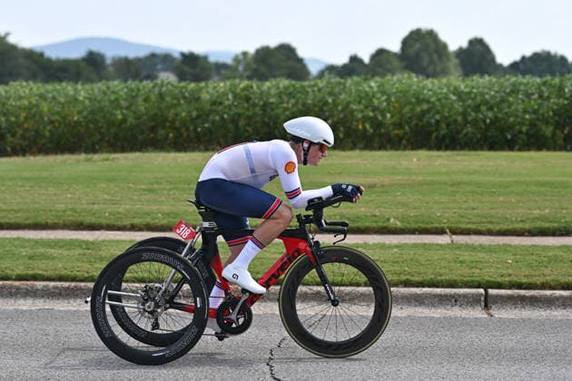 2026 UCI Para-cycling Road World Championships Picture by Mathew Wells SWpix.com - 04 09 2026 - Cycling - 2026 UCI Para-cycling Road World Championships - Huntsville, Alabama, United States of America - Men T2 Individual Time Trial (ITT) - Calum O Neill (Great Britain) Huntsville Cummings Research Park United States of America Copyright: x xSWpix.comx(t axPhotographyxHubxLtd)xMathewxWells SWpix.comx SWP-3030-22167