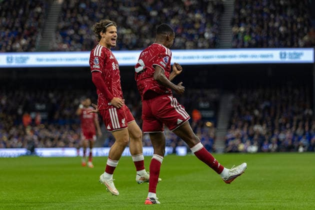 Football - FA Premier League - Ipswich Town v Liverpool FC IPSWICH, ENGLAND - Friday, September 4, 2026: Liverpool s Alexander Isak celebrates after scoring the second goal during the FA Premier League match between Ipswich Town FC and Liverpool FC at Portman Road. (Photo by David Rawcliffe Propaganda) IPSWICH Portman Road SUFFOLK ENGLAND  Copyright: xDavidxRawcliffex P2026-09-04-Ipswich_Liverpool-59