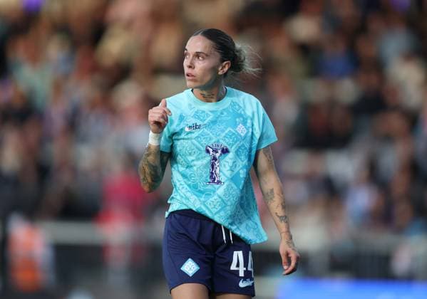 Women s Super League - London City Lionesses v Manchester United, ManU Women LONDON, ENGLAND, SEPTEMBER 4: Mapi Leon of London City Lionesses during the Women s Super League match between London City Lionesses v Manchester United Women at Copperjax Community Stadium, London, England, on September 4. (Photo by Daniel Weir) London Copperjax Community Stadium England Copyright: xDanielxWeir SportsxPressxPhotox Sportspressphoto_SPR222893