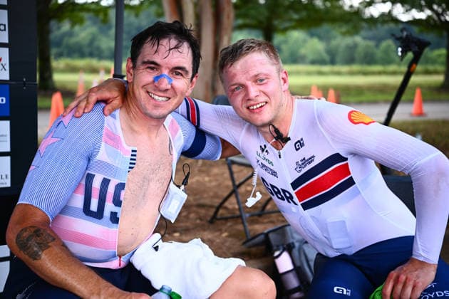 2026 UCI Para-cycling Road World Championships Picture by Olly Hassell SWpix.com - 04 09 2026 - Cycling - 2026 UCI Para-cycling Road World Championships - Huntsville, Alabama, United States of America - Felix Barrow (Great Britain) and Dennis Connors (USA) Huntsville Cummings Research Park United States of America Copyright: x xSWpix.comx(t axPhotographyxHubxLtd)xOllyxHassell SWpix.comx SWP-3030-22176