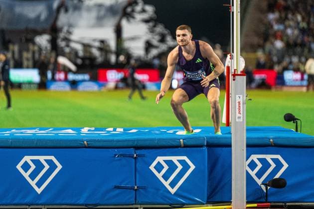Belgium s Thomas Carmoy pictured during (2R) the 50th edition of the Memorial Van Damme Diamond League athletics event in Brussels, Friday 4 September 2026. EMILExWINDAL  x185260032x