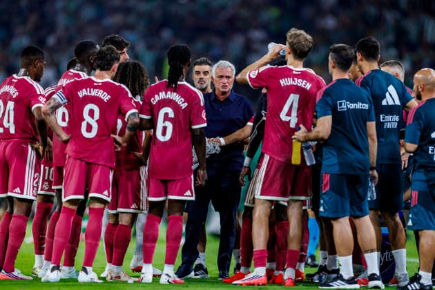Real Betis Balompie vs Real Madrid CF - LaLiga EA Sports - 04 09 2026 Jose Mourinho head coach of Real Madrid CF during the LaLiga EA Sports match between Real Betis Balompie and Real Madrid CF at La Cartuja Stadium on September 04, 2026 in Sevilla, Spain. Sevilla Spain Copyright: xPabloxGarciaxSacristan PGSxPhotoxAgencyx