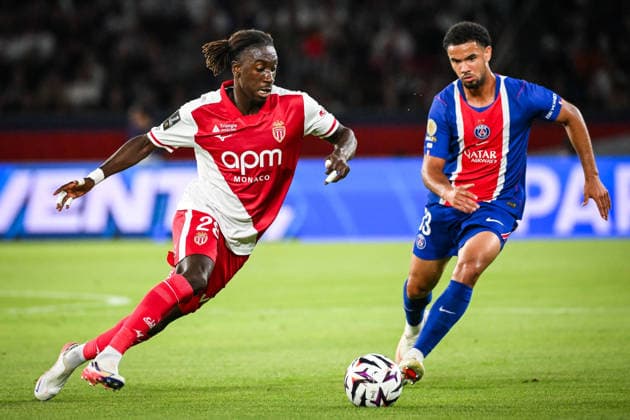 September 4, 2026, Paris, France, France: Mamadou COULIBALY of Monaco and Warren ZAIRE-EMERY of PSG during the Ligue 1 match between Paris Saint-Germain (PSG) and AS Monaco at Parc des Princes Stadium on September 04, 2026 in Paris, France. Paris France - ZUMAm308 20260904_zsp_m308_004 Copyright: xMatthieuxMirvillex