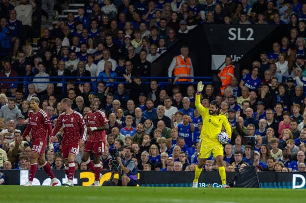 Football - FA Premier League - Ipswich Town v Liverpool FC IPSWICH, ENGLAND - Friday, September 4, 2026: Liverpool s goalkeeper Alisson Becker reacts during the FA Premier League match between Ipswich Town FC and Liverpool FC at Portman Road. (Photo by David Rawcliffe Propaganda) IPSWICH Portman Road SUFFOLK ENGLAND  Copyright: xDavidxRawcliffex P2026-09-04-Ipswich_Liverpool-89
