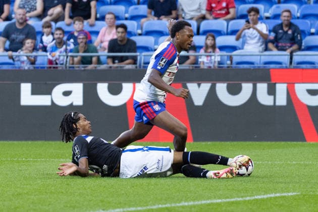 Elihya Legros Ikoma Lois Opend seen during Ligue 1 26 27 game between teams of Olympique Lyon and AJ Auxerre at Groupama Stadium (Benjamin Faes Ball Raw Images) Lyon Groupama Stadium France Copyright: xBenjaminxFaesx 0W4A0800