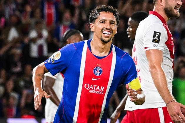 September 4, 2026, Paris, France, France: MARQUINHOS of PSG celebrates his goal during the Ligue 1 match between Paris Saint-Germain (PSG) and AS Monaco at Parc des Princes Stadium on September 04, 2026 in Paris, France. Paris France - ZUMAm308 20260904_zsp_m308_005 Copyright: xMatthieuxMirvillex