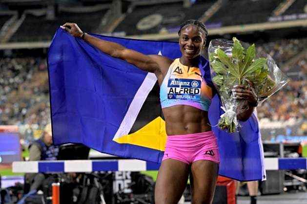 Memorial Van Damme 2025 - Wanda Diamond League - day 1 BRUSSELS, BELGIUM - SEPTEMBER 04 : ALFRED Julien LCA during day 1 of the 50th edition of the 2026 IAAF Wanda Diamond League Allianz Memorial Van Damme athletics meeting in the King Baudouin Stadium in on September 4, 2026 in Brussels, Belgium, 04 09 2026 Brussels Belgium  Copyright: xSesx