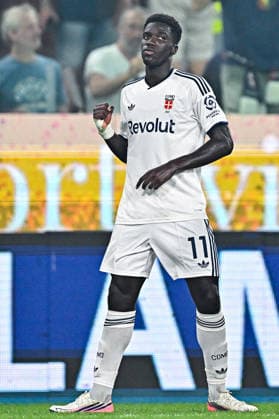 September 4, 2026, Genoa, Genoa: Como s Spanish forward Assane Diao celebrates after scoring a goal during the Italian Serie A soccer match Genoa Cfc vs Como 1907 at Luigi Ferraris stadium in Genoa, Italy, 4 September 2026. ANSA STRINGER. Serie A: Genoa Cfc Vs Como 1907  - ZUMAa110 20260904_zaf_a110_051 Copyright: xStringerx