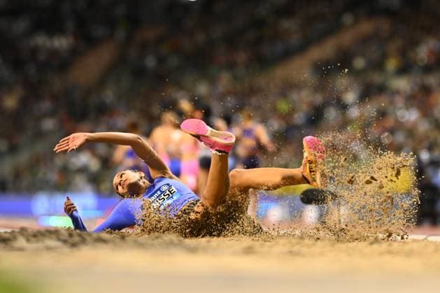 Memorial Van Damme 2025 - Wanda Diamond League - day 1 BRUSSELS, BELGIUM - SEPTEMBER 04 : Guisse Saliyya (BEL) during day 1 of the 50th edition of the 2026 IAAF Wanda Diamond League Allianz Memorial Van Damme athletics meeting in the King Baudouin Stadium in on September 4, 2026 in Brussels, Belgium, 04 09 2026 Brussels Belgium  Copyright: xGvgx
