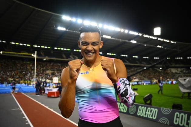 Memorial Van Damme 2025 - Wanda Diamond League - day 1 BRUSSELS, BELGIUM - SEPTEMBER 04 : KARALIS Emmanouil GRE during day 1 of the 50th edition of the 2026 IAAF Wanda Diamond League Allianz Memorial Van Damme athletics meeting in the King Baudouin Stadium in on September 4, 2026 in Brussels, Belgium, 04 09 2026 Brussels Belgium  Copyright: xGvgx