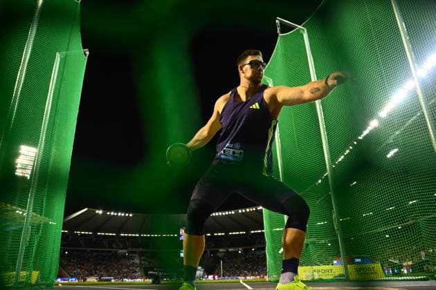 Memorial Van Damme 2025 - Wanda Diamond League - day 1 BRUSSELS, BELGIUM - SEPTEMBER 04 : Ceh Kristjan (SLO) discus during day 1 of the 50th edition of the 2026 IAAF Wanda Diamond League Allianz Memorial Van Damme athletics meeting in the King Baudouin Stadium in on September 4, 2026 in Brussels, Belgium, 04 09 2026 Brussels Belgium  Copyright: xGvgx