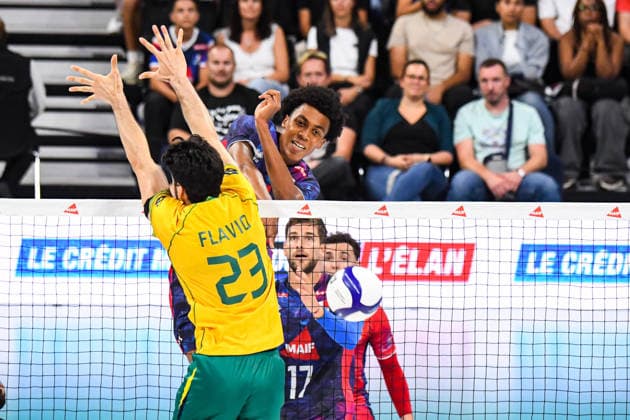 VOLLEYBALL : France vs Bresil - Match amical - 04 09 2026 Daniel Iyegbekedo (France) ParisFrance  Copyright: xBaptistexAutissierx