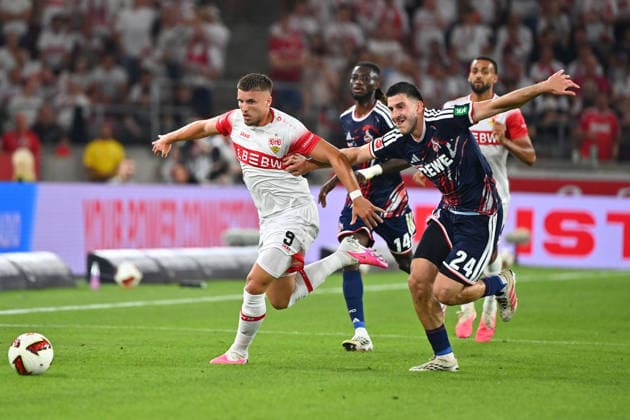 v.li:Ermedin DEMIROVIC (VFB Stuttgart), Luka LOCHOSHVILI (1.FC Koeln), Aktion,Zweikampf. Fussball 1. Bundesliga Saison 2026 2027, 2.Spieltag, Spieltag02, VfB Stuttgart - 1.FC Koeln 4-1 am 04.09.2026 , MHP ARENA *** From left: Ermedin DEMIROVIC (VFB Stuttgart), Luka LOCHOSHVILI (1. FC Köln), Action, Tackle, Soccer, Bundesliga Season 2026–2027, Matchday 2, Matchday 02, VfB Stuttgart 1–4 1 FC Cologne on September 4, 2026, MHP ARENA